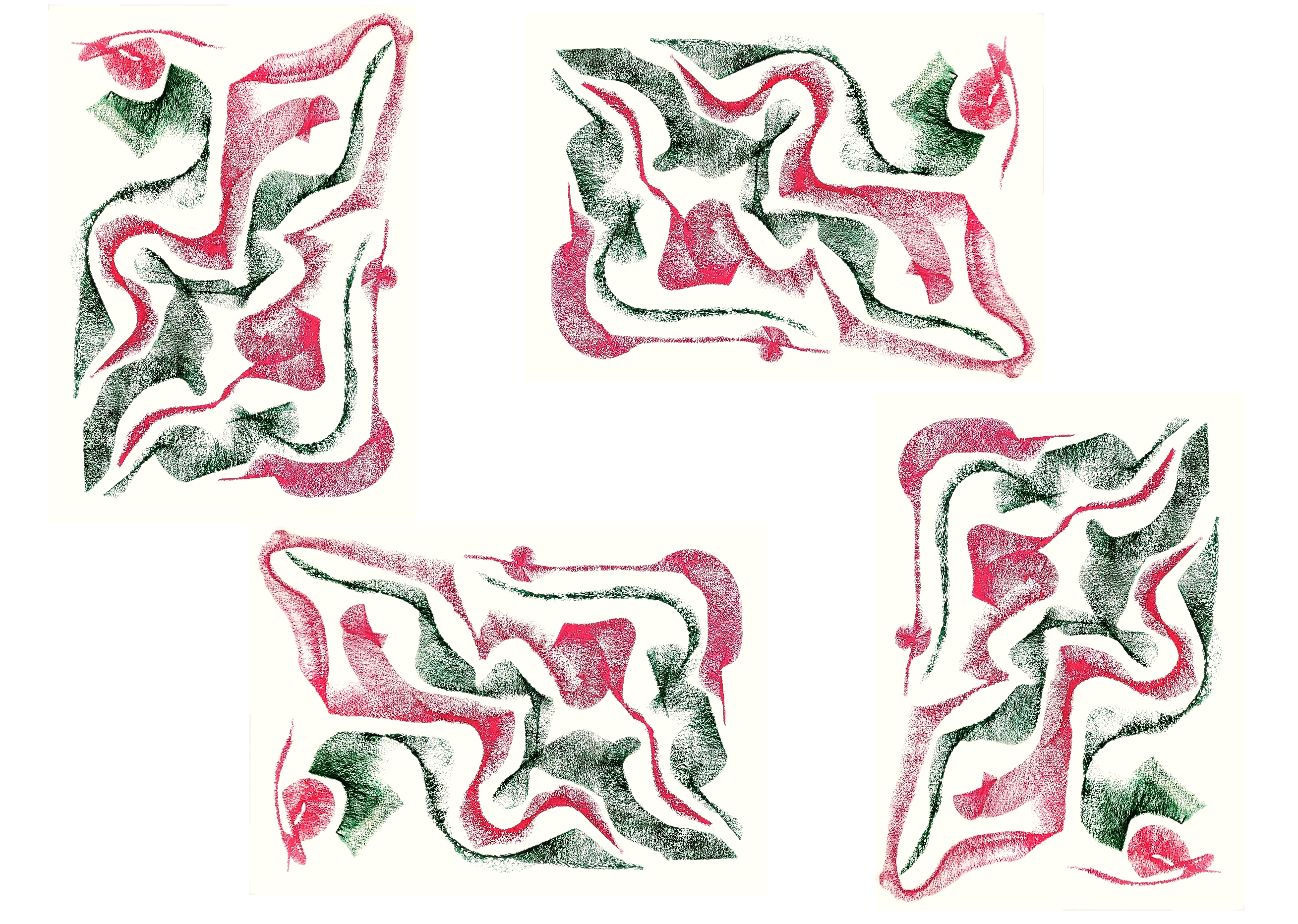 Nameless Number Twenty One shown in four valid orientations.