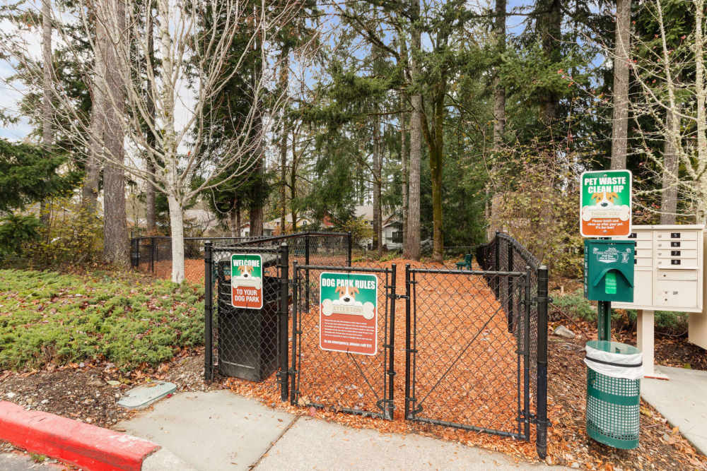 Dog park entrance
