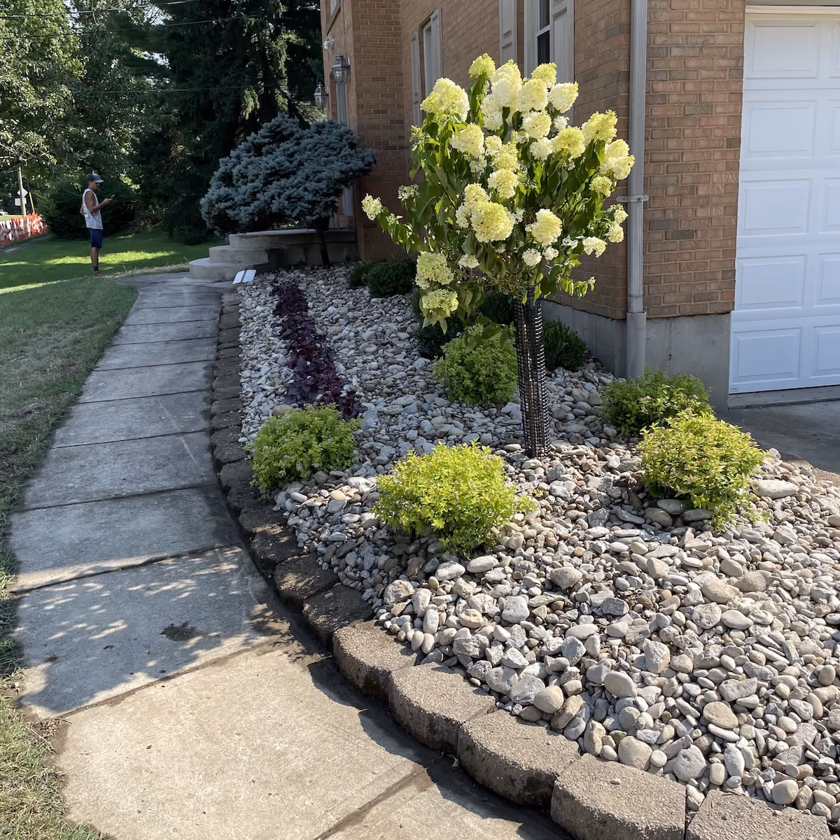 Custom residential landscaping by PerfaCut Lawn and Landscape in Montgomery, Ohio
