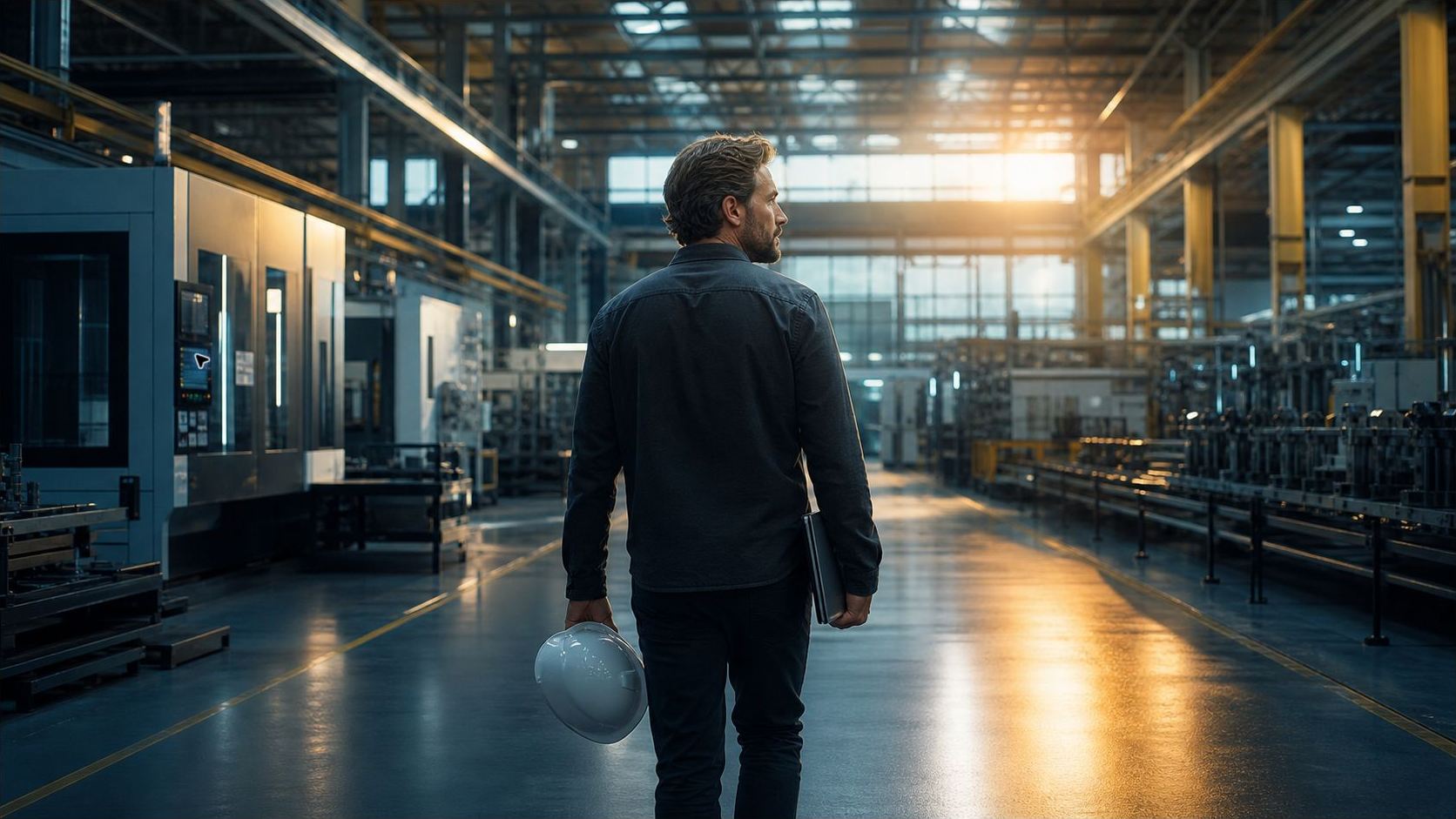 Manufacturing leader in an industrial facility