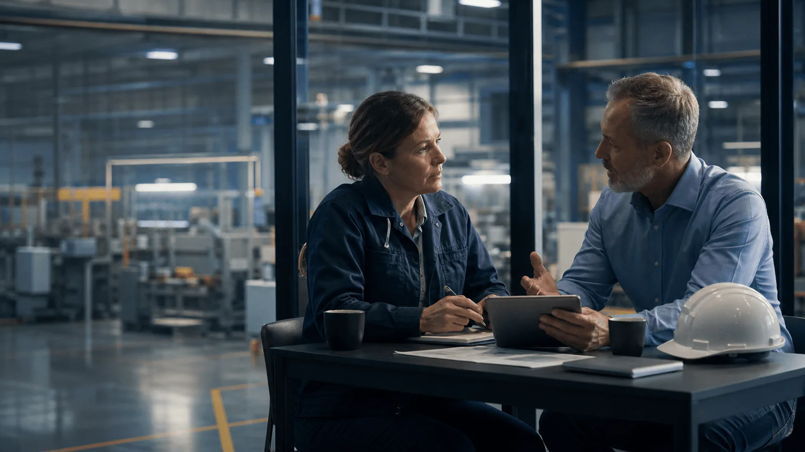 Manufacturing leadership team beginning a talent search