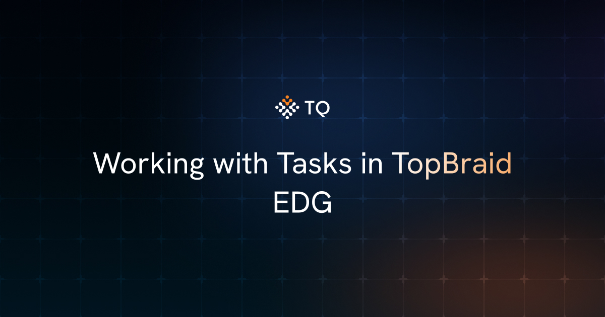 Working with Tasks in TopBraid EDG