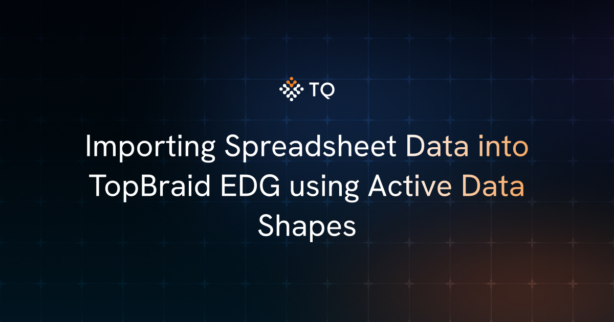 Importing Spreadsheet Data into TopBraid EDG using Active Data Shapes