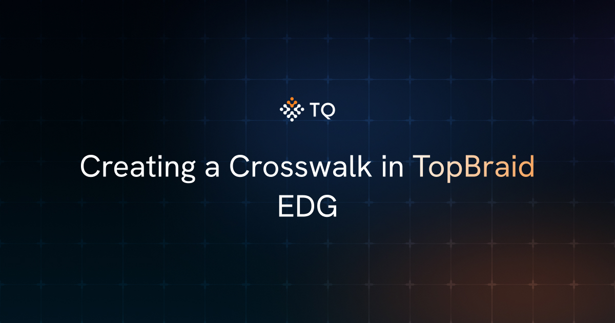 Creating a Crosswalk in TopBraid EDG