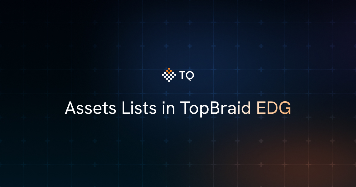 Assets Lists in TopBraid EDG