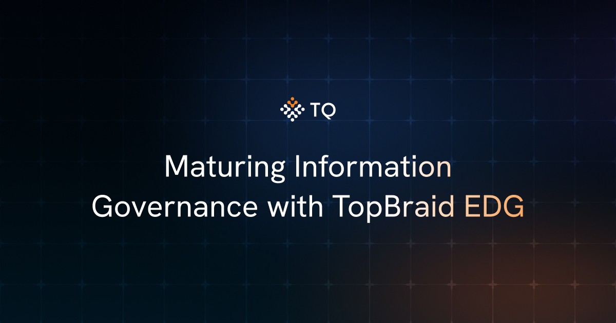 Maturing Information Governance with TopBraid EDG