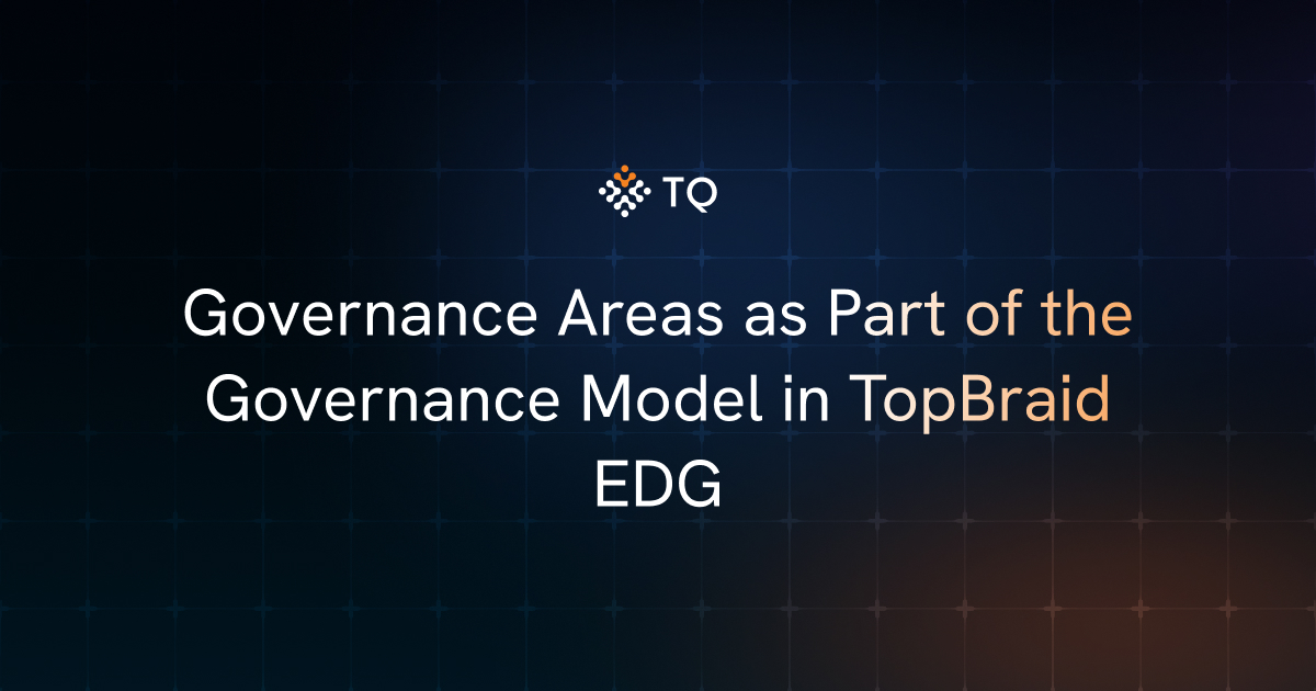 Governance Areas as Part of the Governance Model in TopBraid EDG