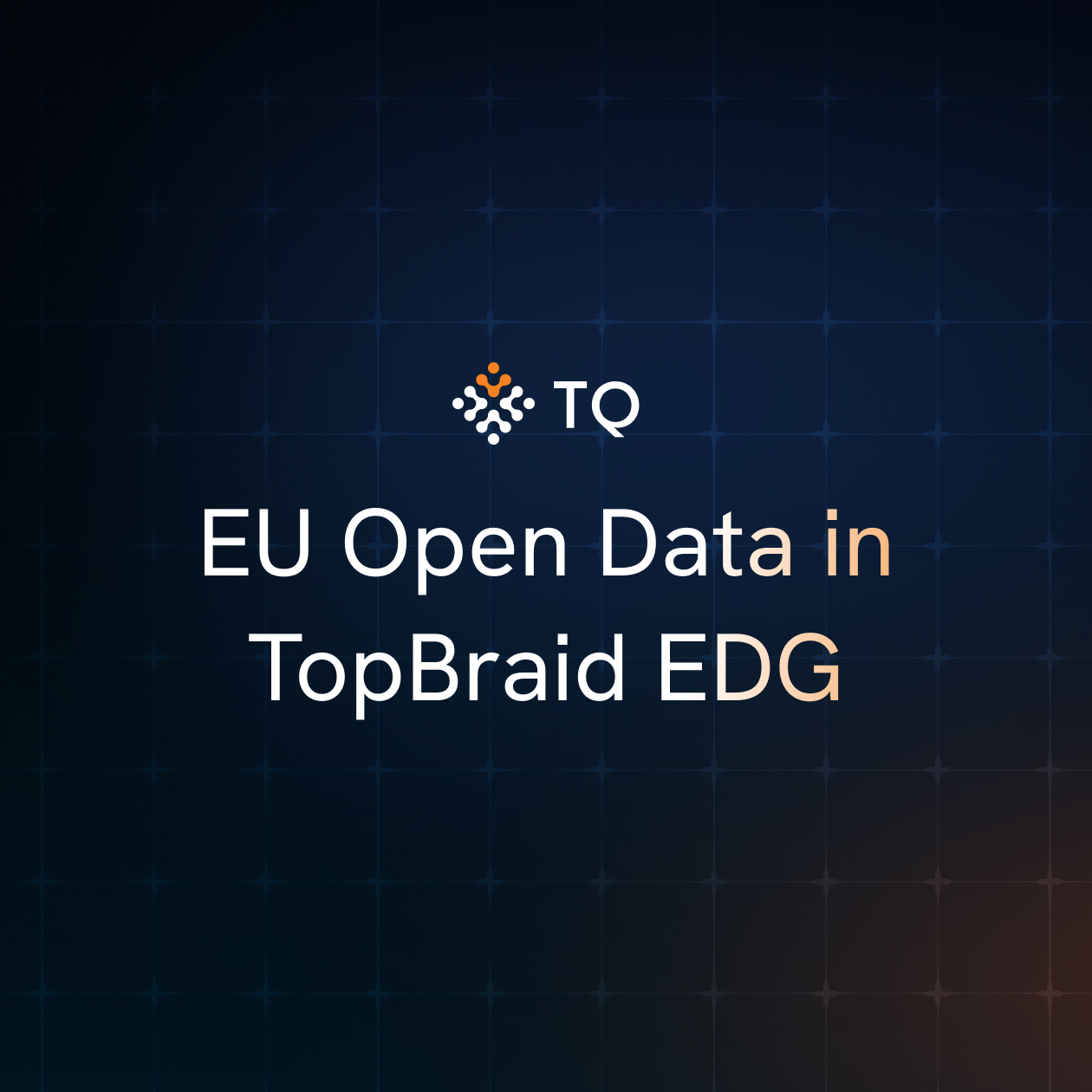 EU Open Data in TopBraid EDG