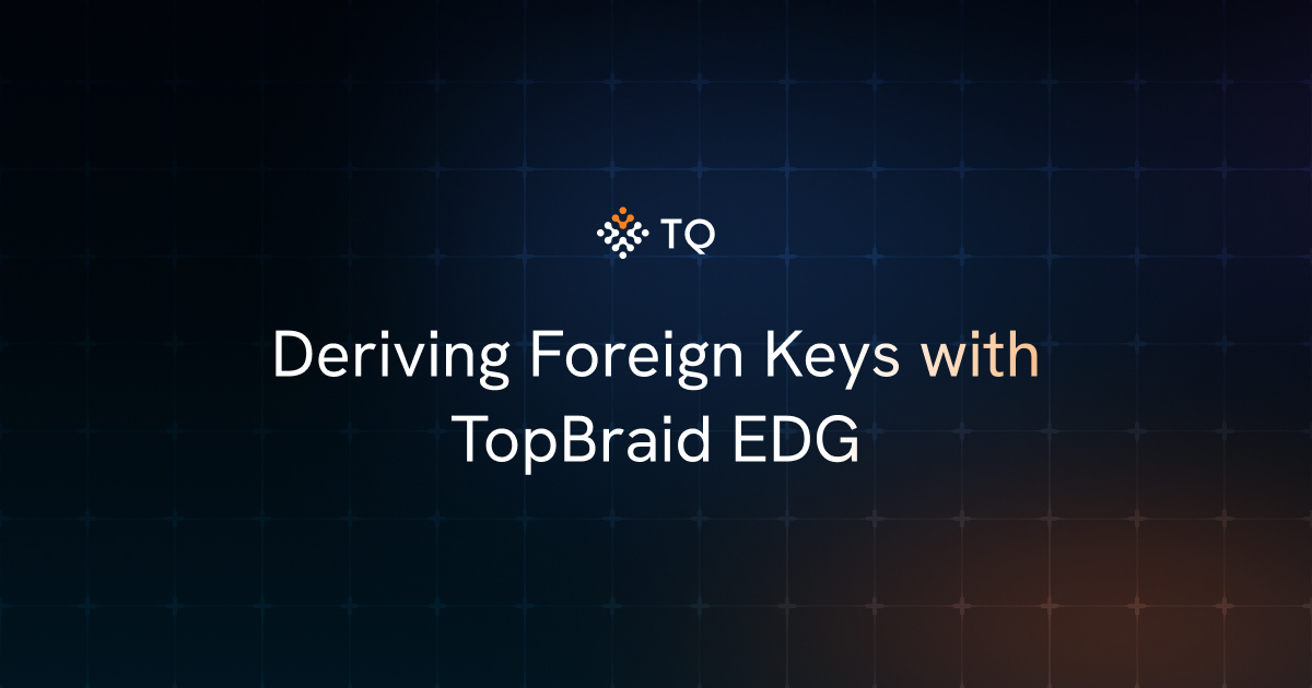 Deriving Foreign Keys with TopBraid EDG