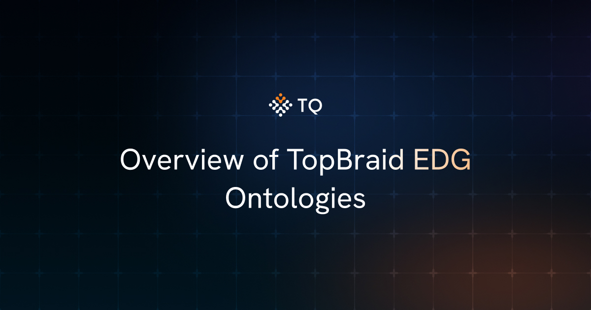 Overview of TopBraid EDG Ontologies