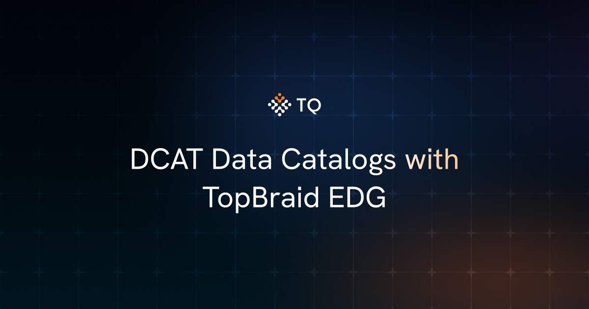 DCAT Data Catalogs with TopBraid EDG