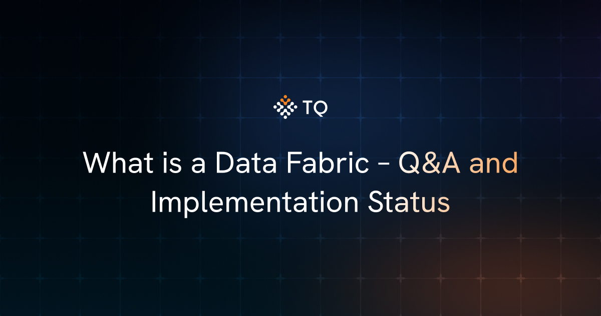 What is a Data Fabric – Q&A and Implementation Status