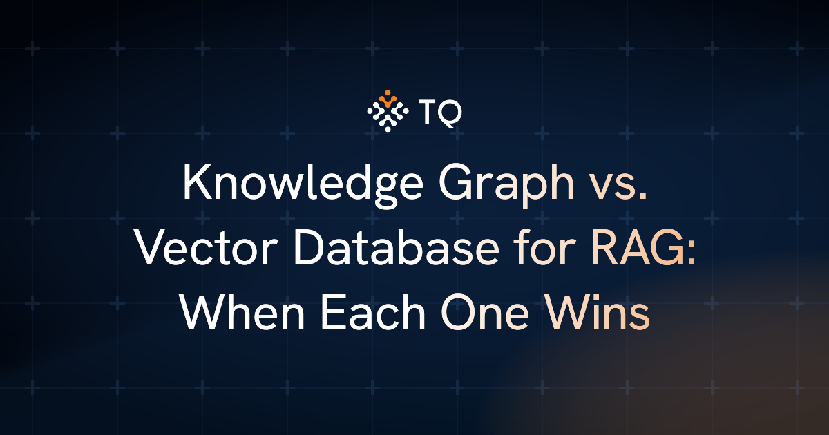 Knowledge Graph vs. Vector Database for RAG: When Each One Wins