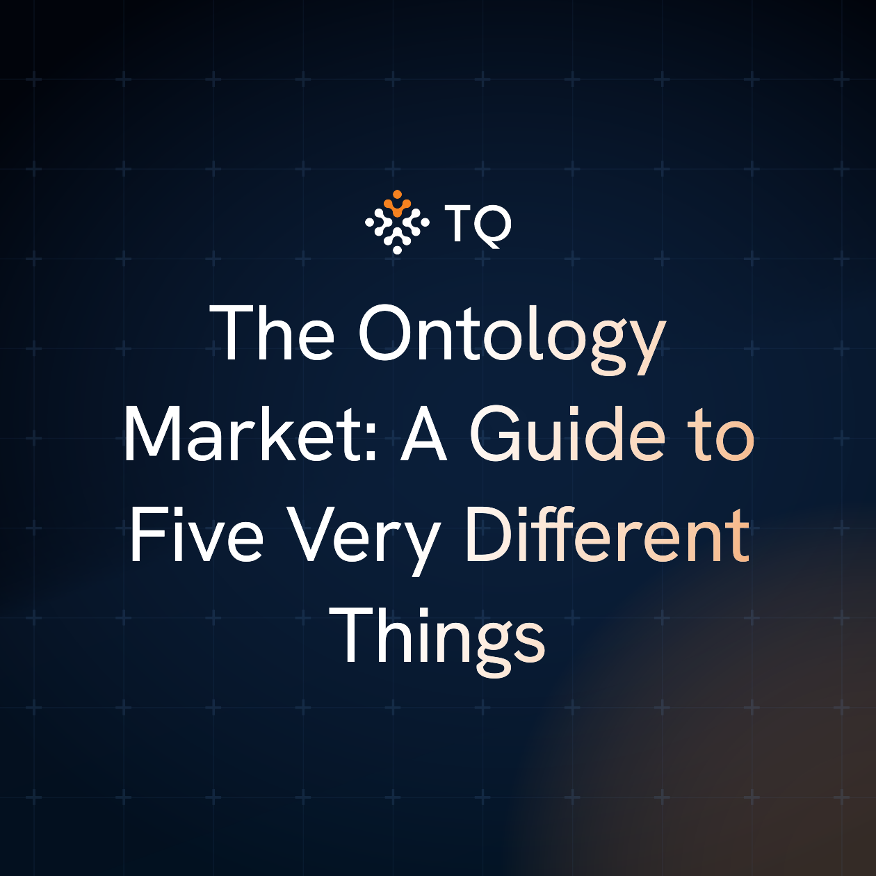 The Ontology Market: A Guide to Five Very Different Things