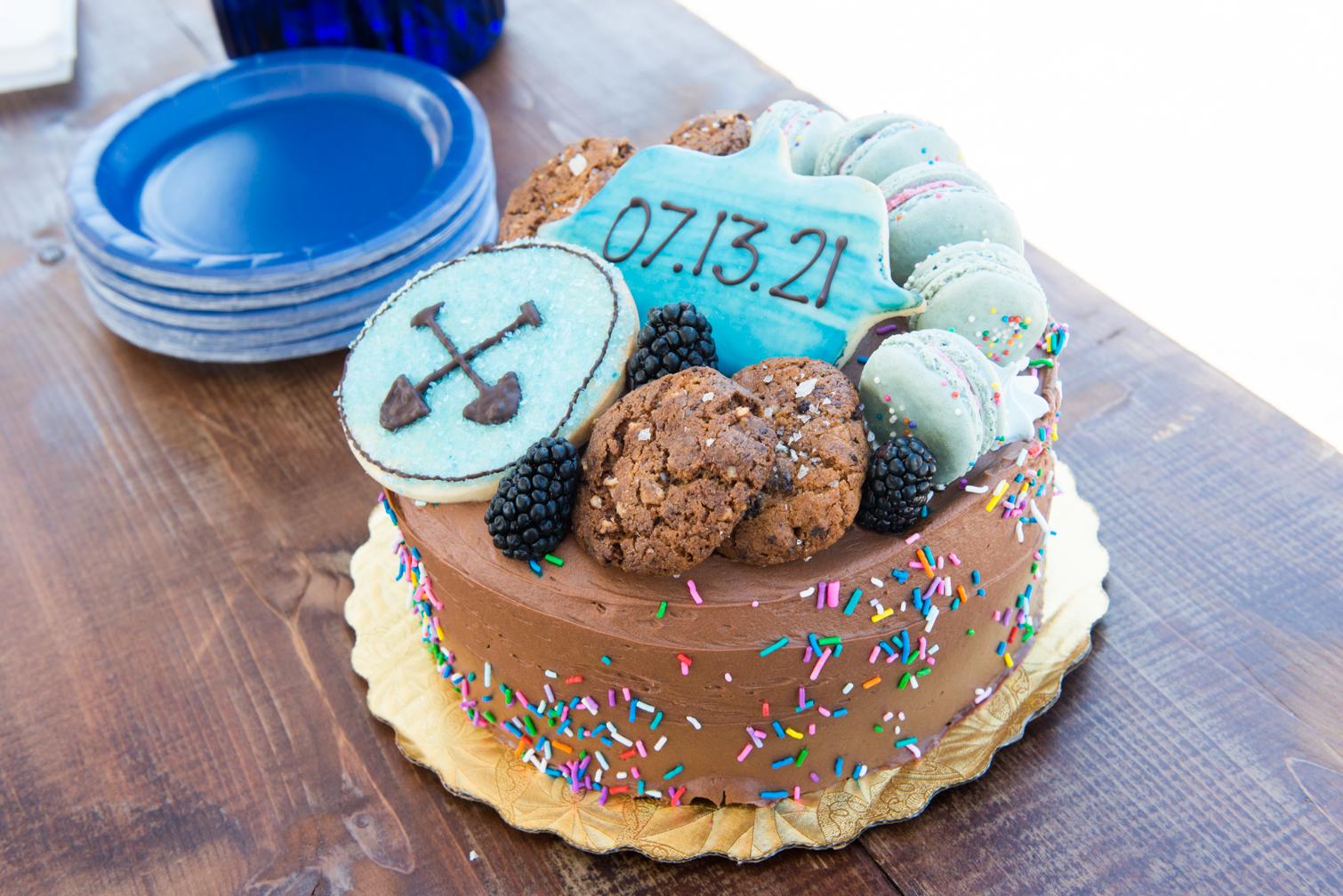 A cake celebrating the FuelCloud HQ Groundbreaking Ceremony