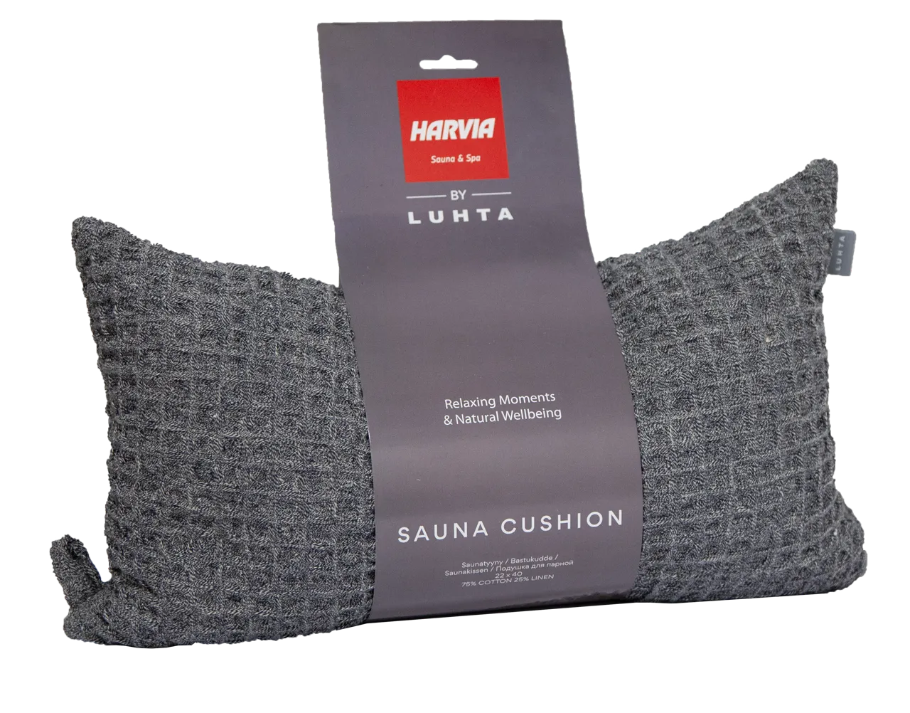 Sauna cushion 22x40 cm gray