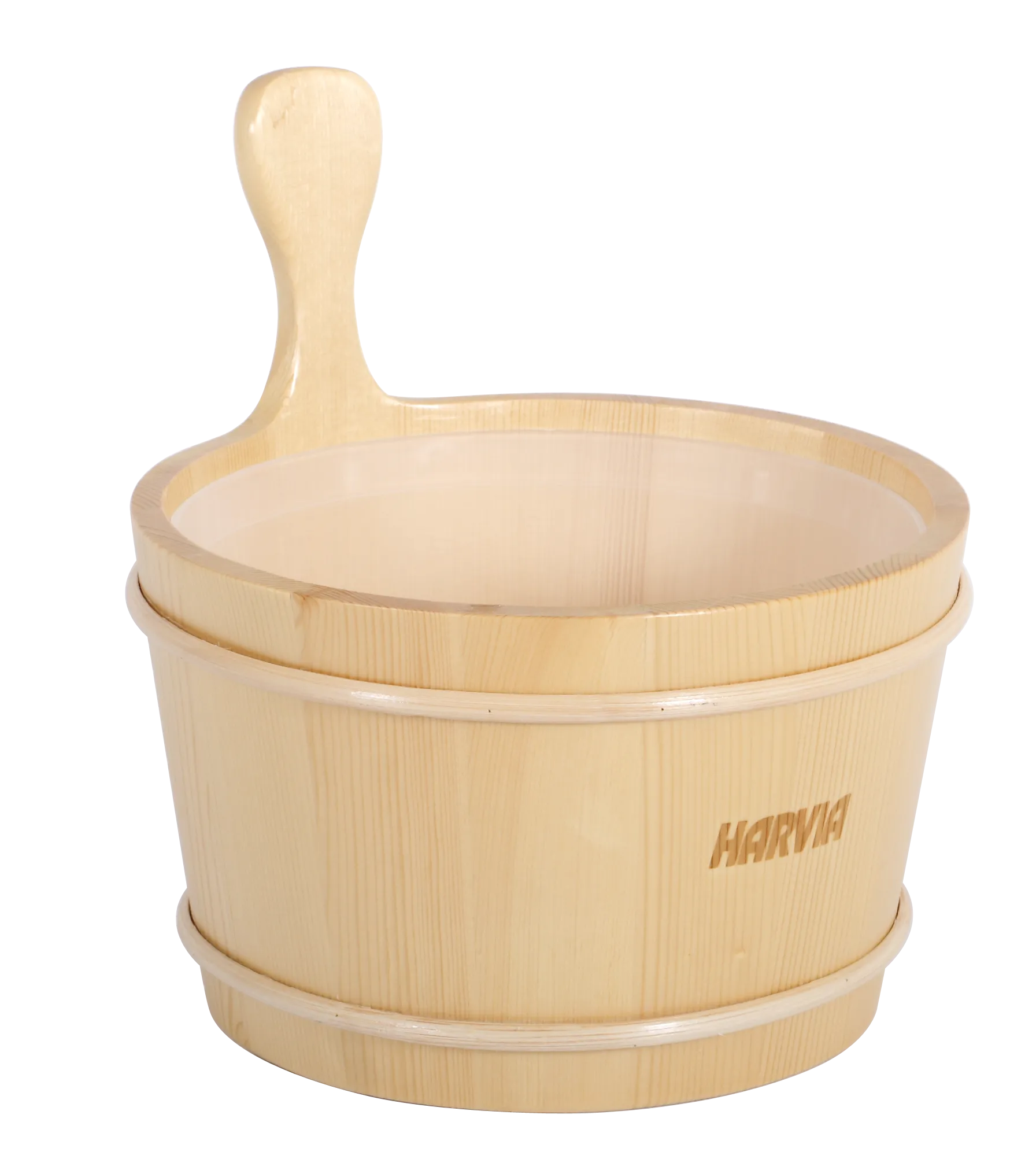 Bucket 4 l wooden with inner container