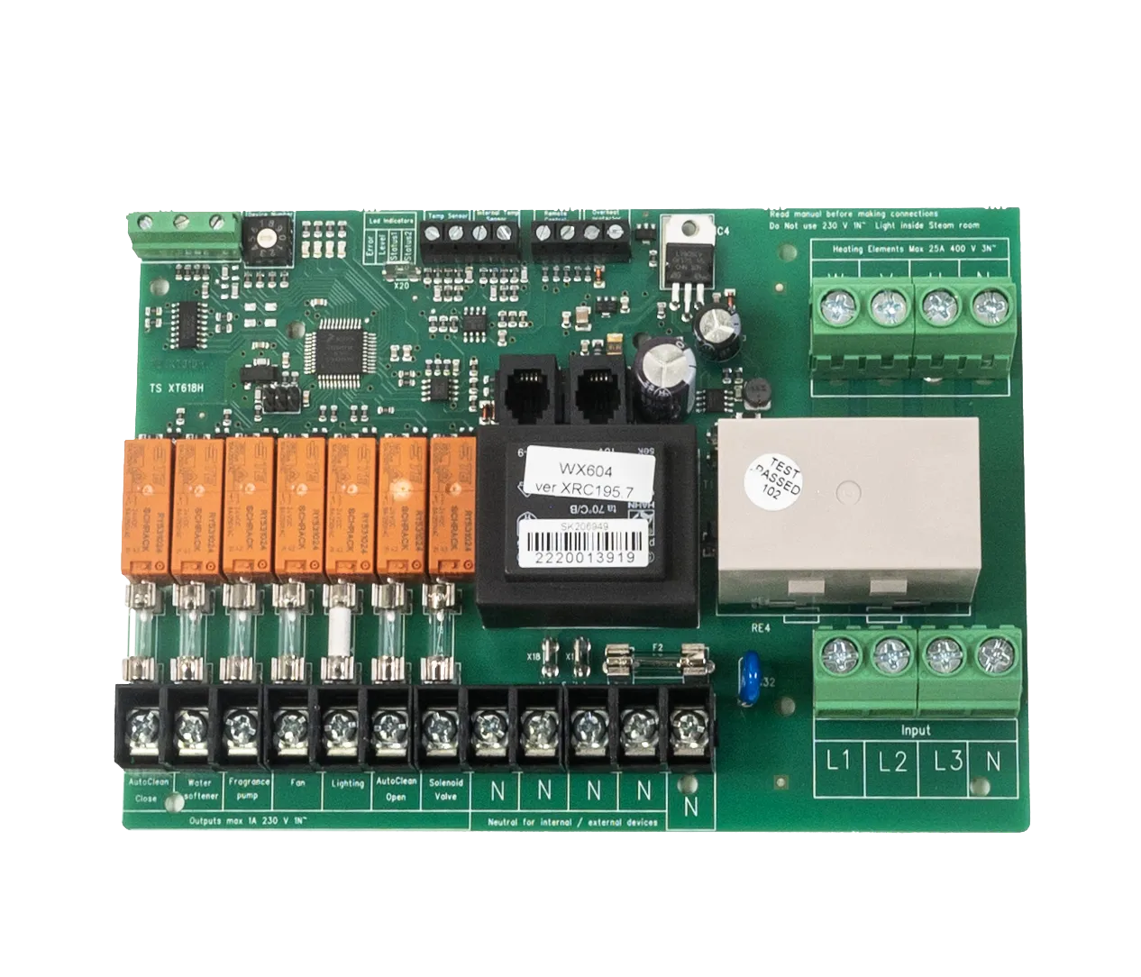 Circuit board, steam generator power unit