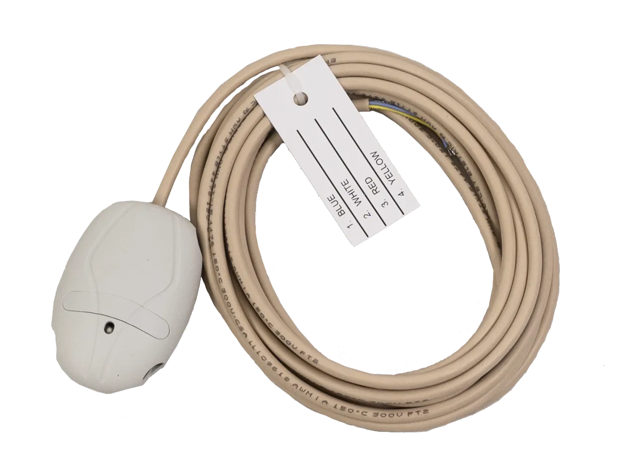 Temperature sensor (max. 150C limiter) with cable white
