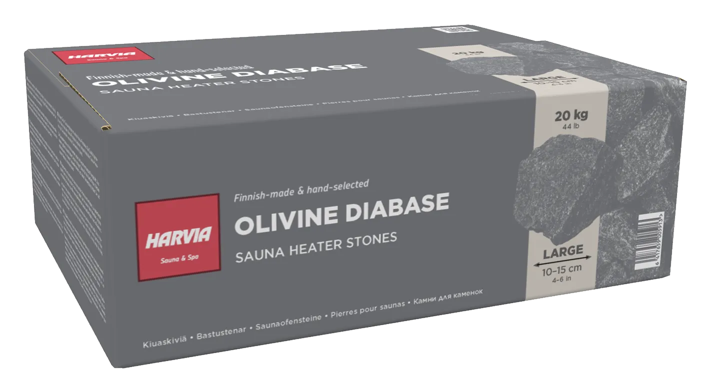 Sauna heater stones 10-15 cm 20 kg