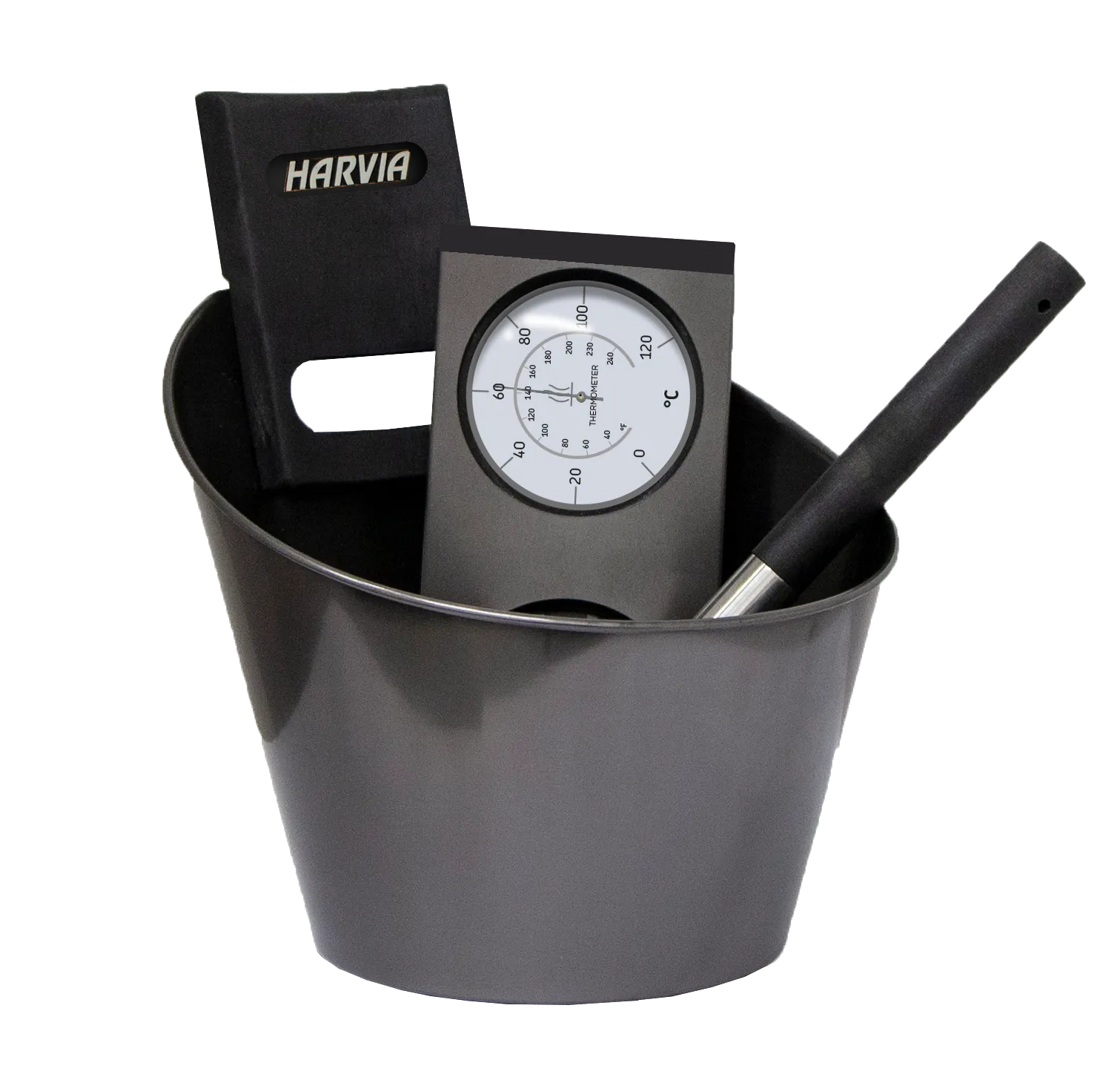 Sauna set Black Steel