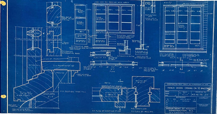 Blueprints of some window details