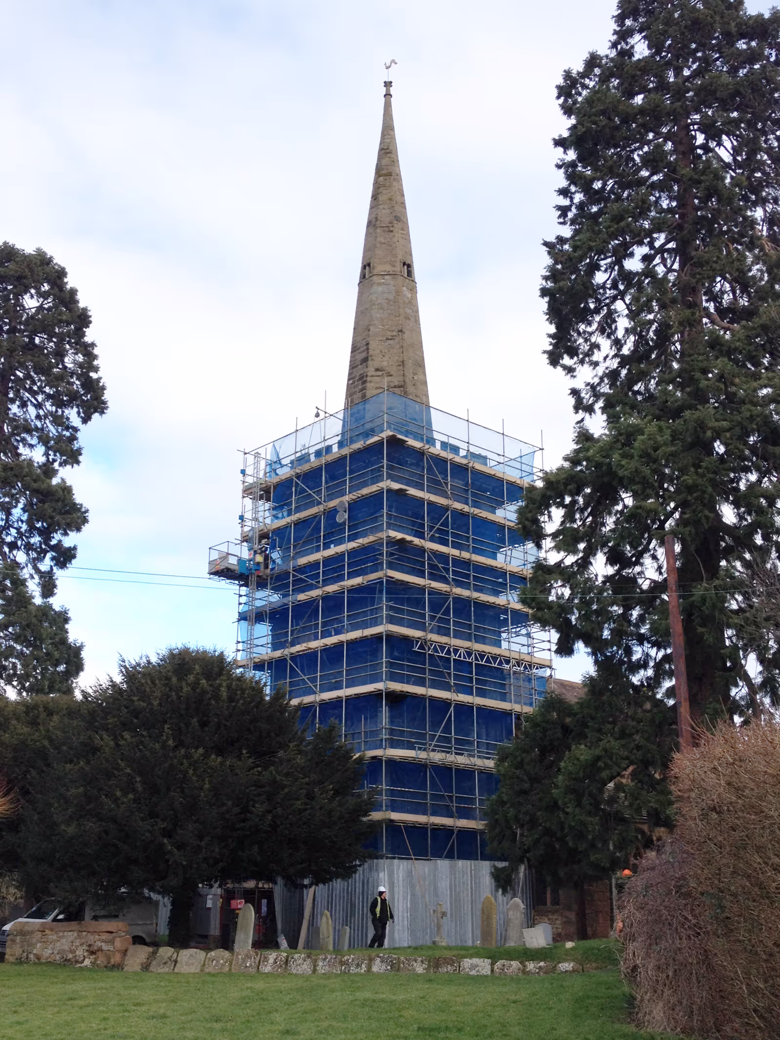 Stonework repairs to St Peter’s Church tower