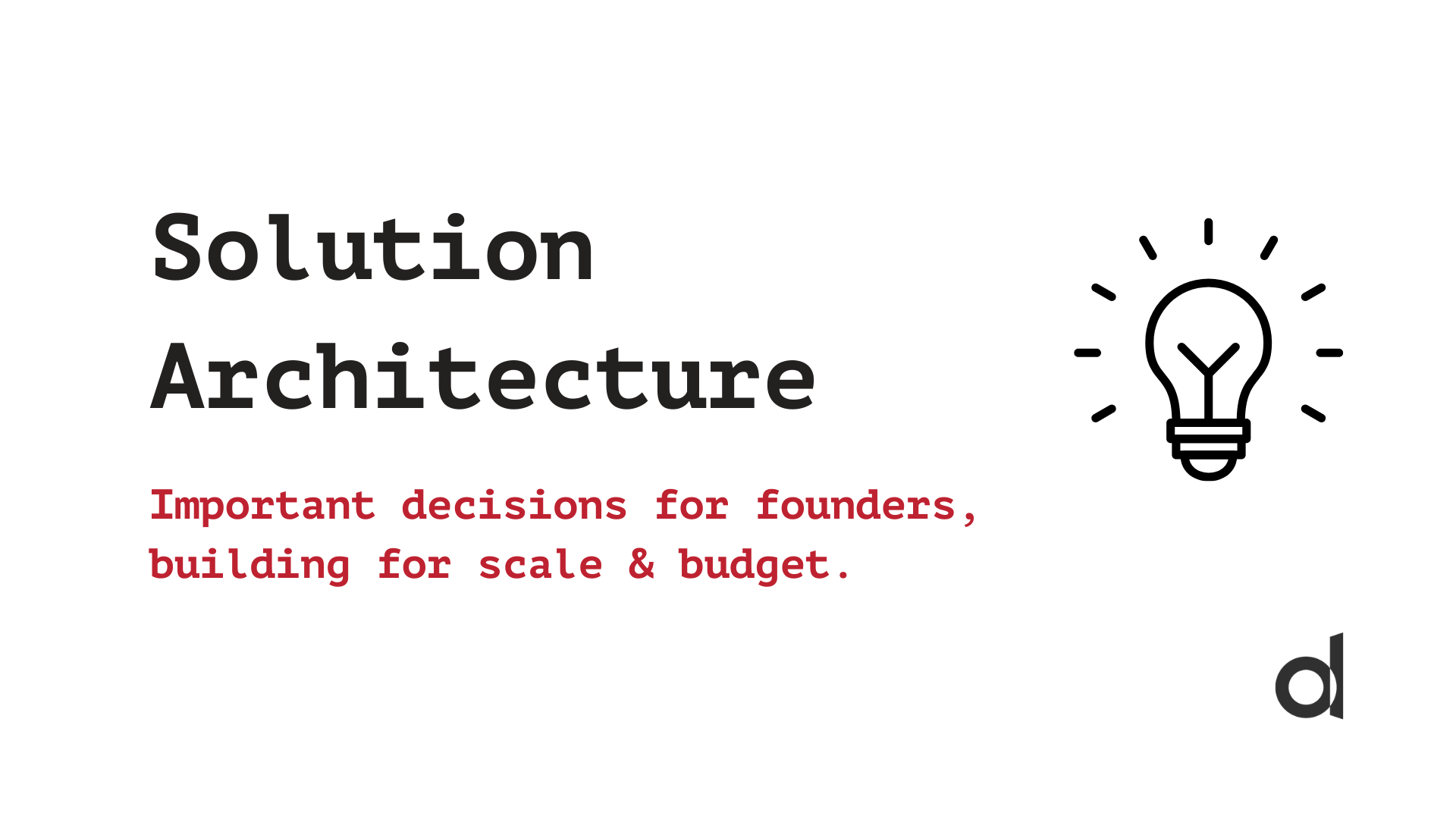 Interview: Daniel on Solution Architecture