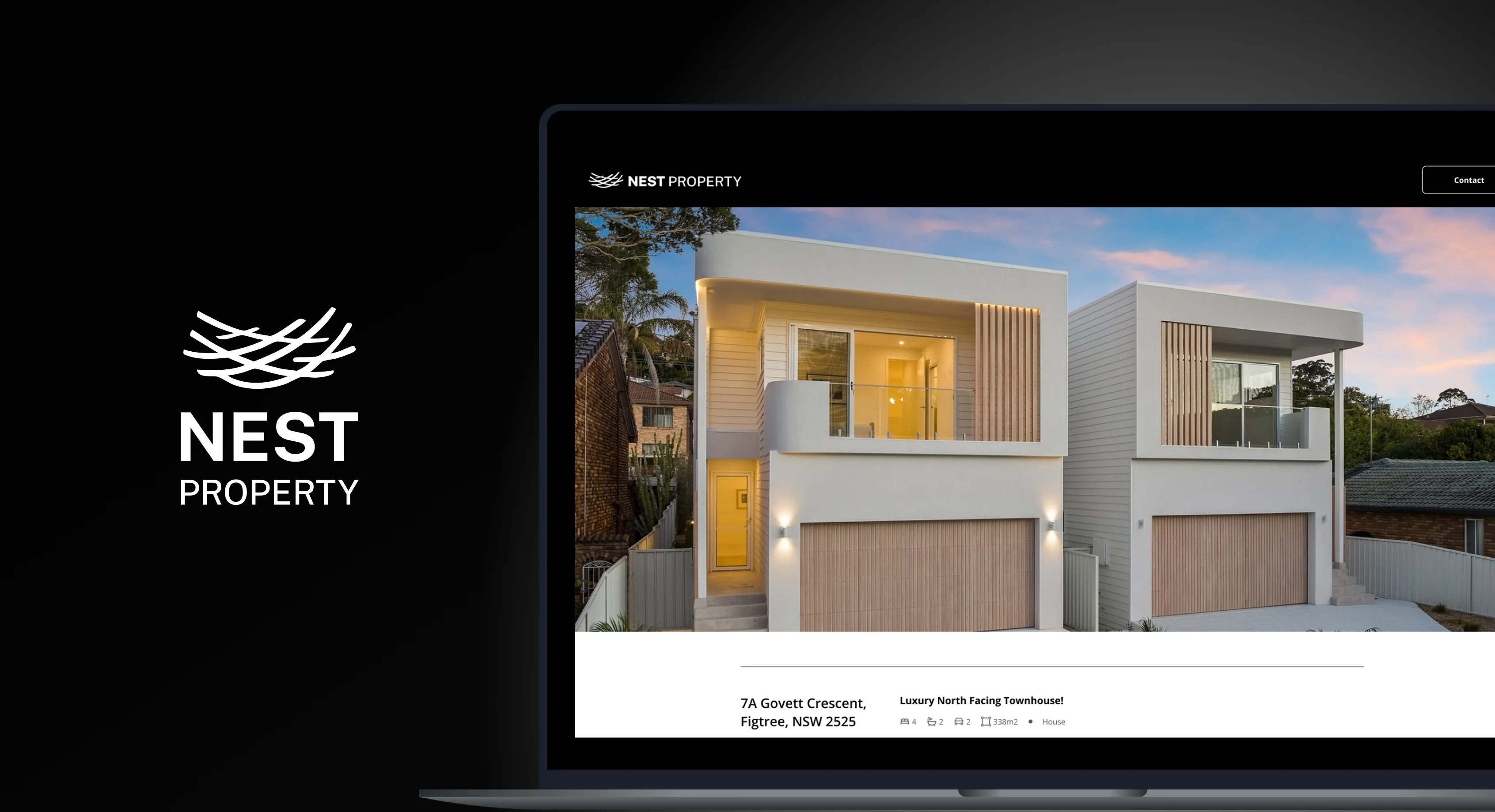 Nest Property product interface from the Devika case study.