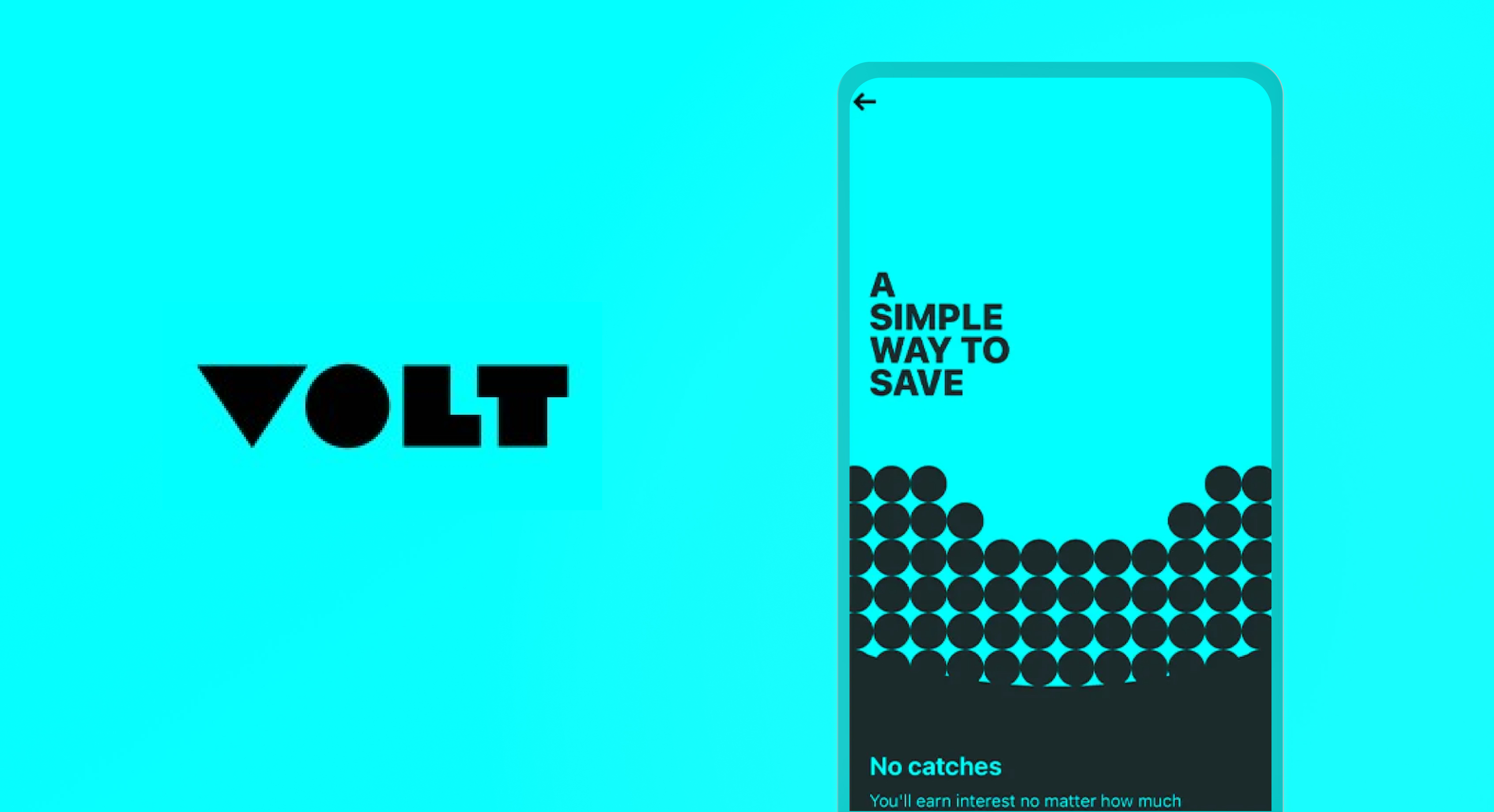 Volt Bank product interface from the Devika case study.