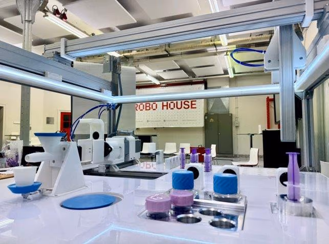 Robotic preparation of feeds for hospitalized babies and children
