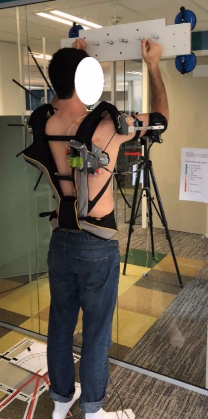 Effect of exoskeletons in reducing the physical load in heavy work.