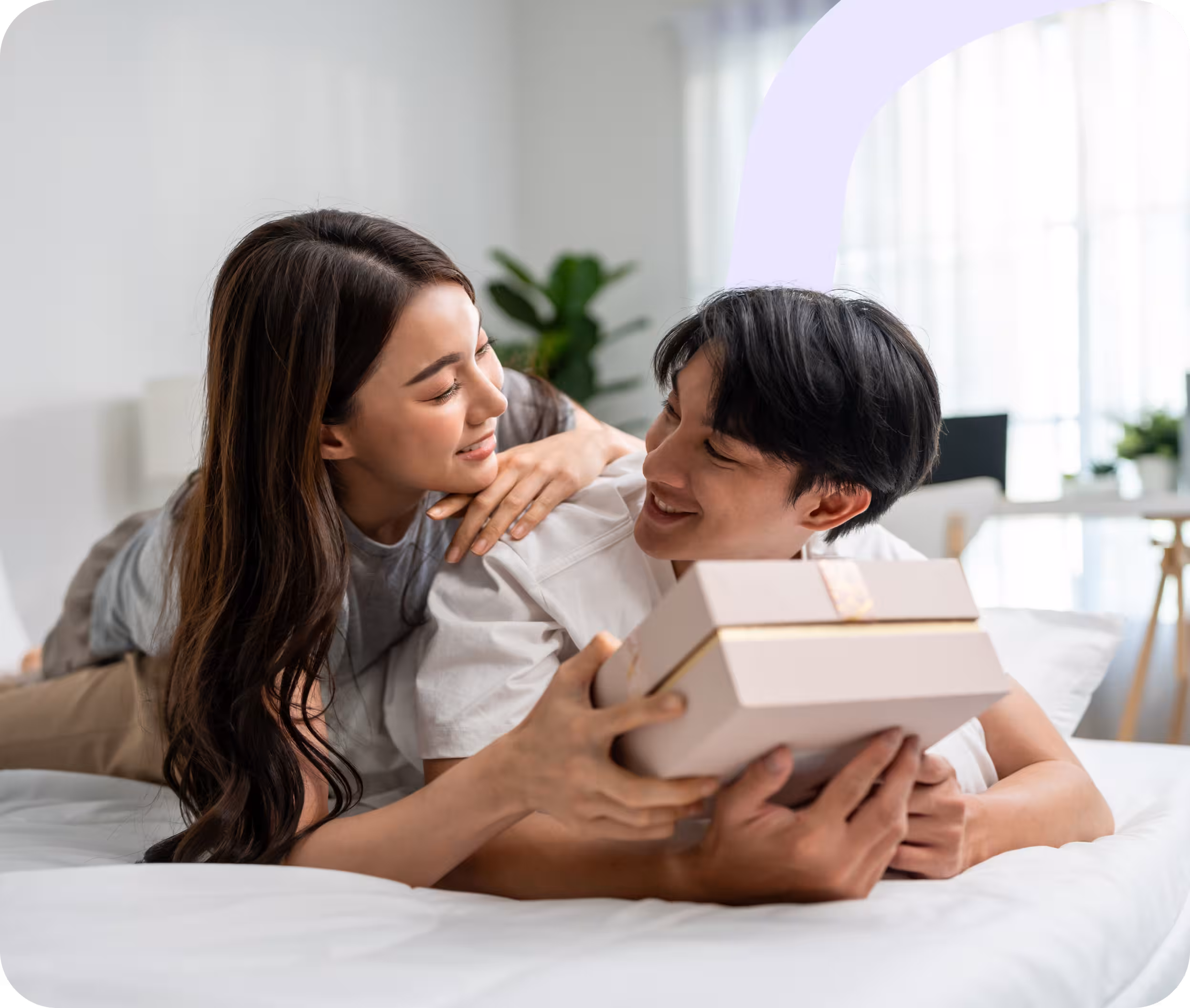 Family relaxing at home, free from money stress