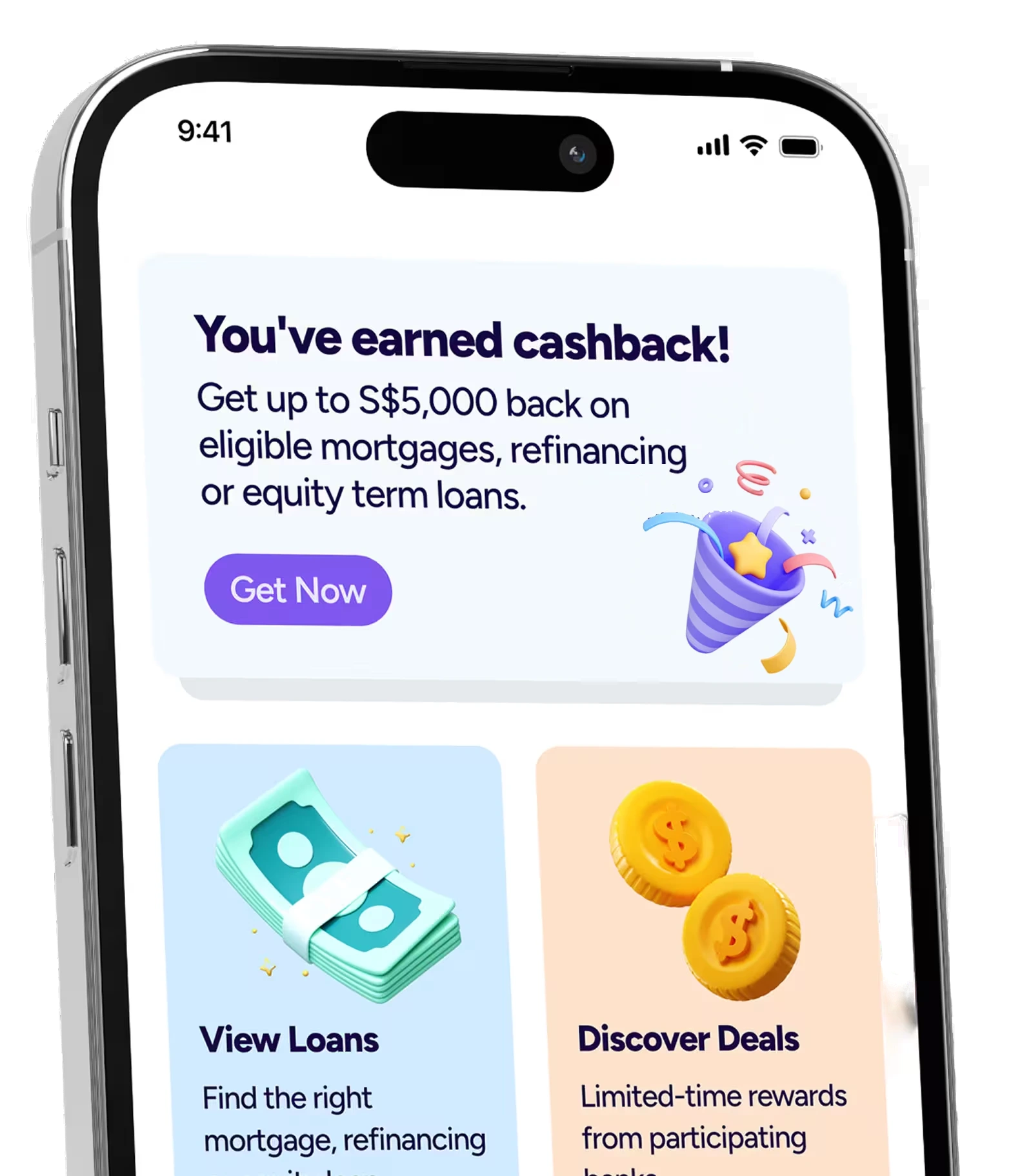 Phone showing a Lendingpot cashback confirmation