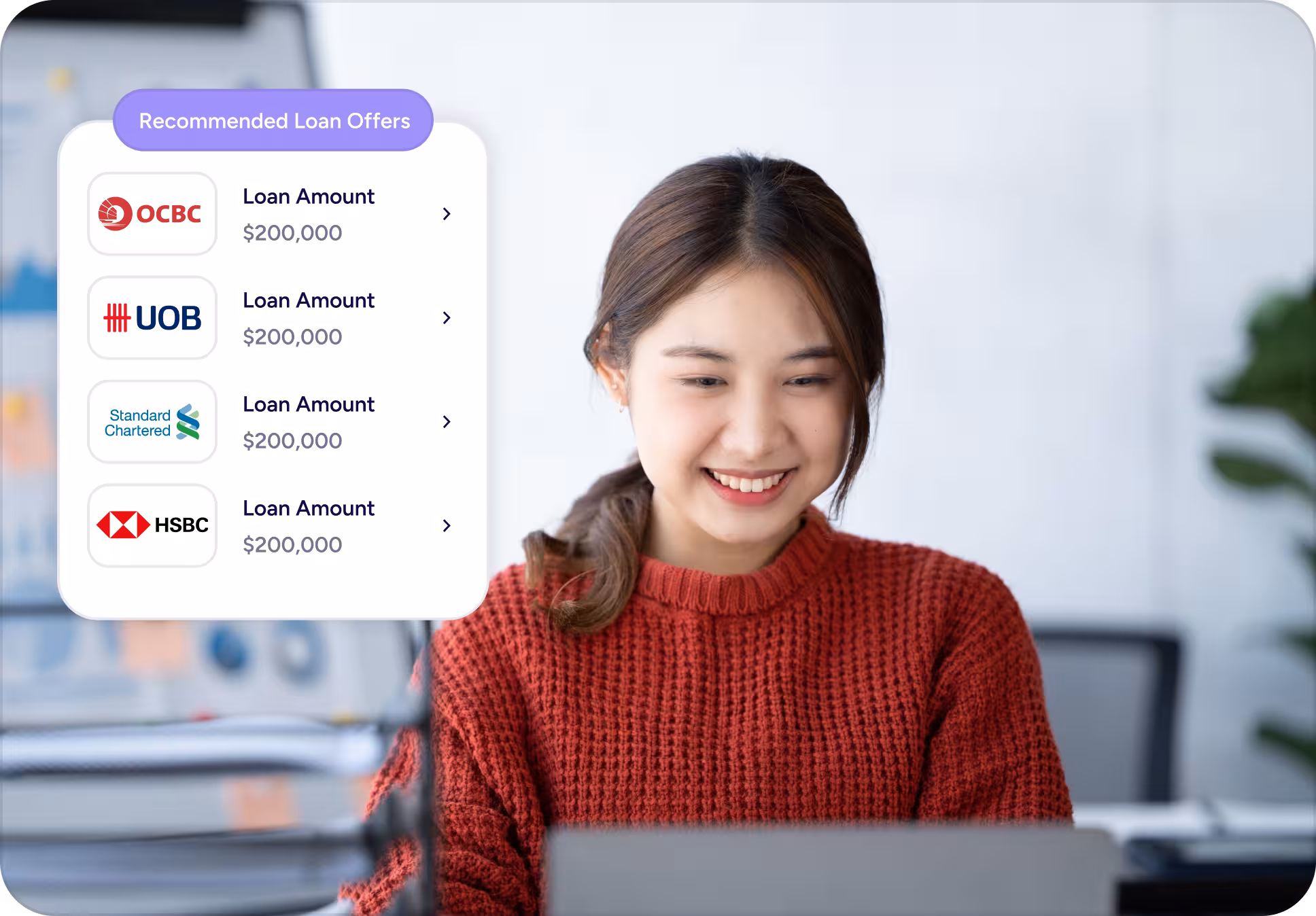 Business owner comparing SME loan rates from 45+ lenders in Singapore