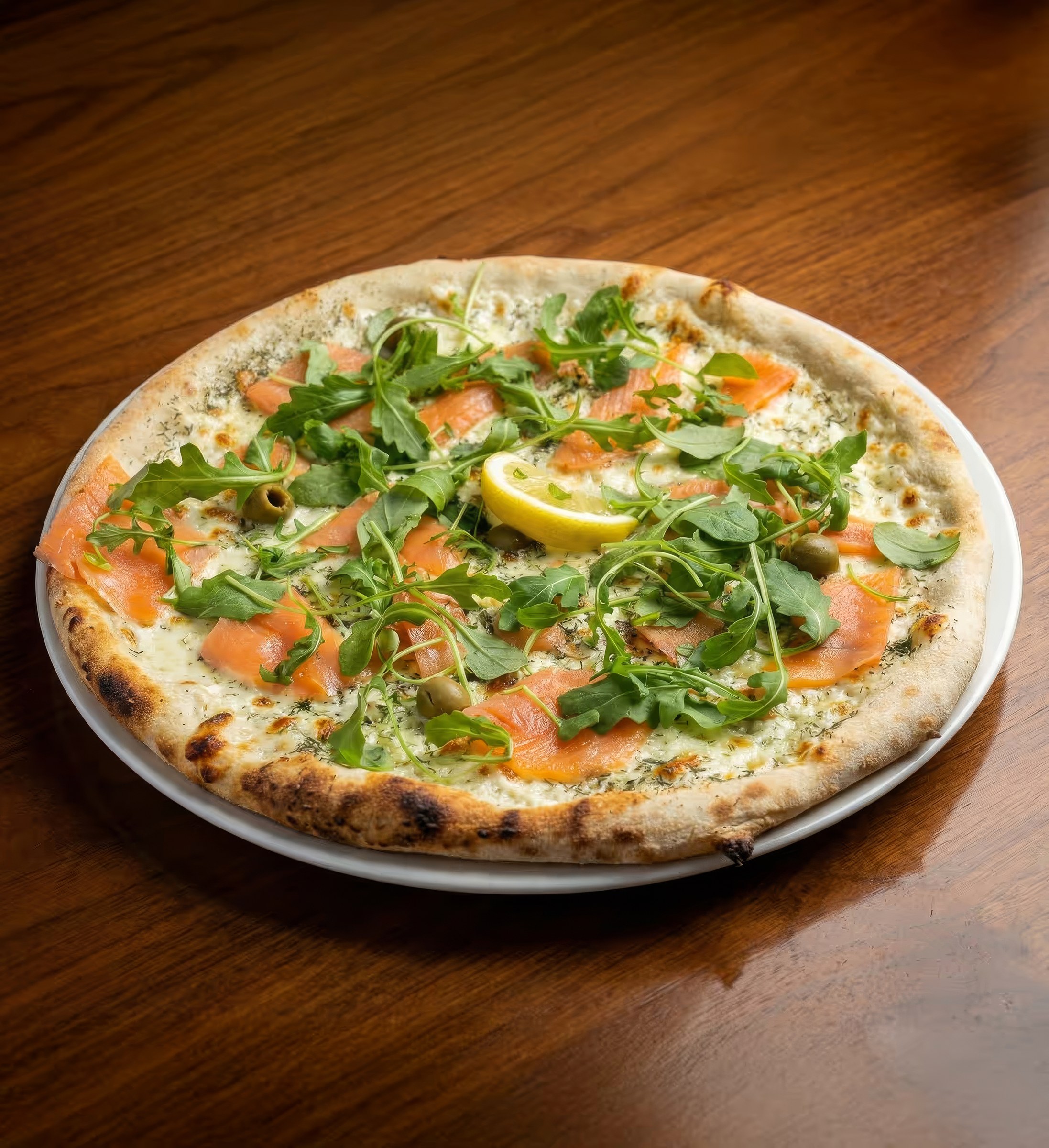 Pizza Nordique, saumon et citron