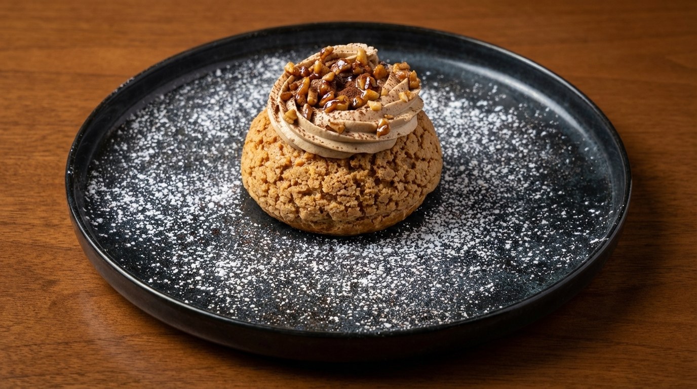 Paris-Brest, crème pralinée et amandes
