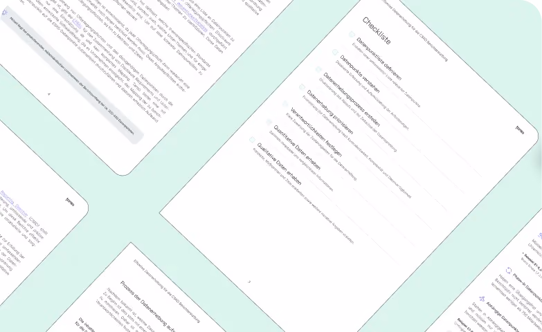 Checkliste für die CSRD Datenerhebung