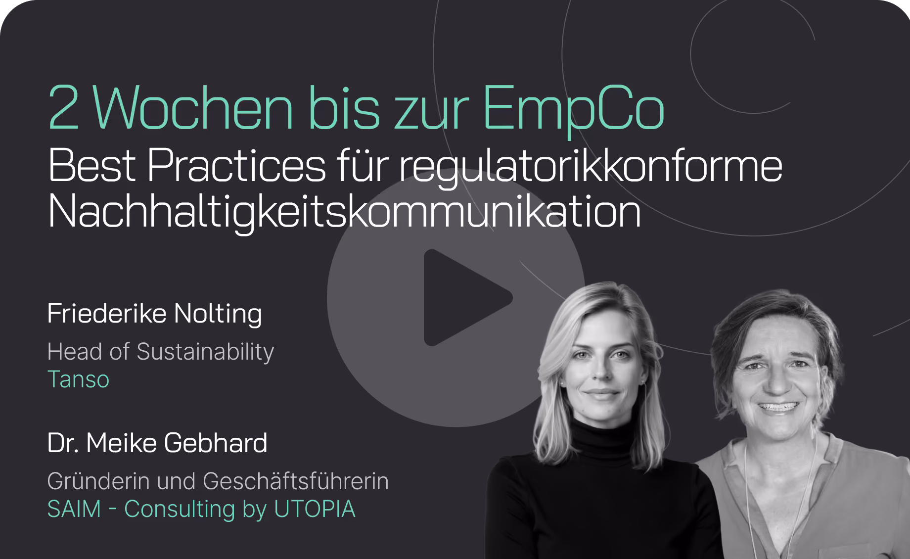 Webinar: 2 Wochen bis zur EmpCo: Best Practices für regulatorikkonforme Nachhaltigkeitskommunikation