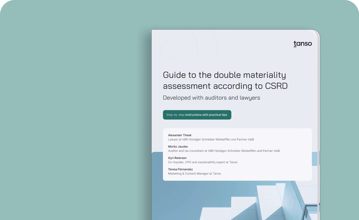 Page to download the double materiality assessment guide to CSRD