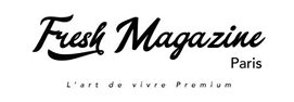Logo de Fresh Magazine avec le slogan « L'art de vivre Premium » en dessous.