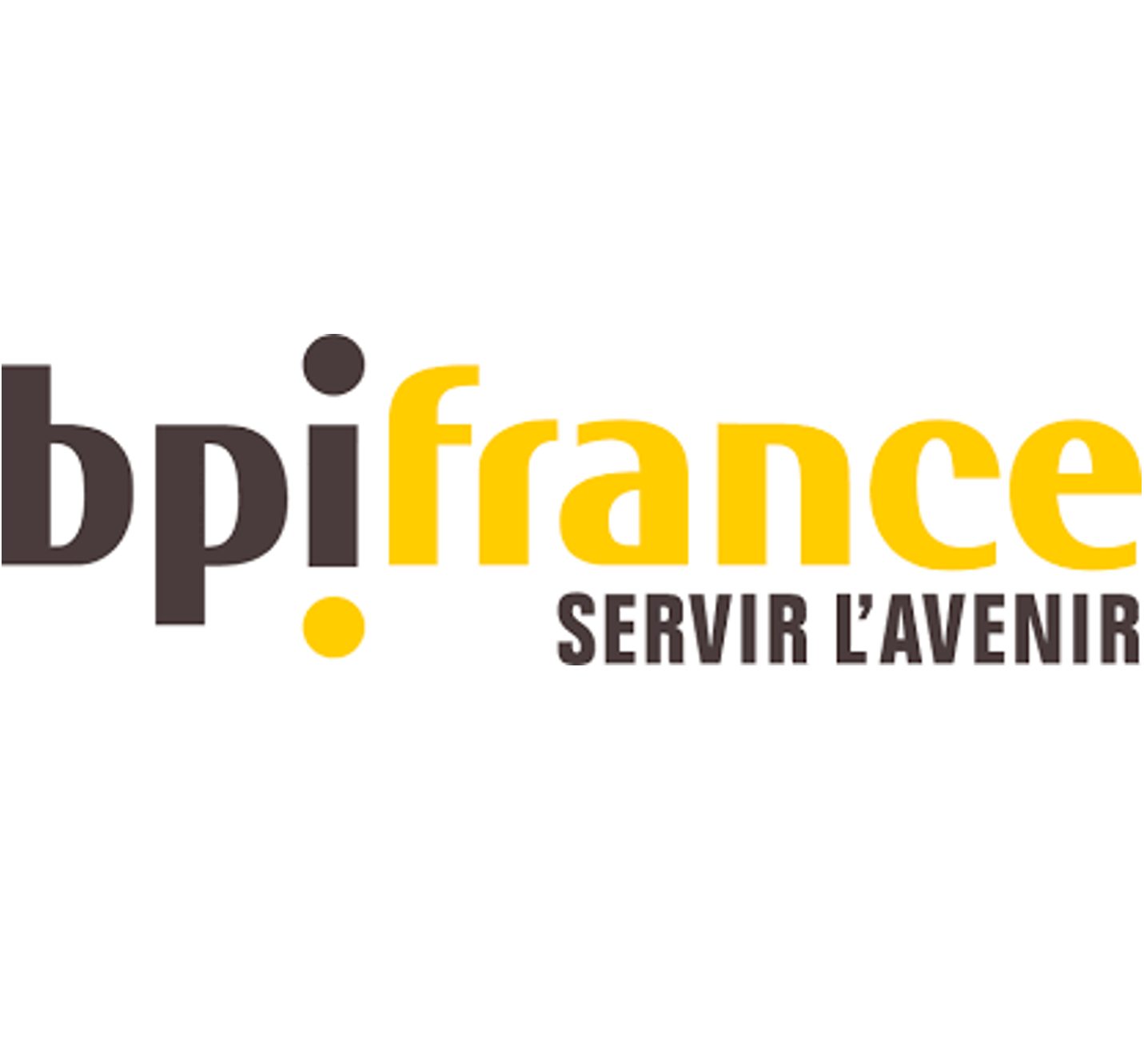 Logo de BPI France avec le texte "servir l'avenir" en dessous.