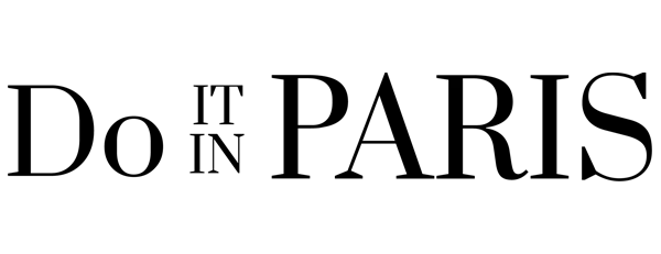Logo noir avec le texte en majuscules 'DO IT IN PARIS'.