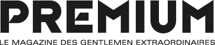 Logo du magazine Premium avec le texte « Le magazine des gentlemen extraordinaires » en dessous.