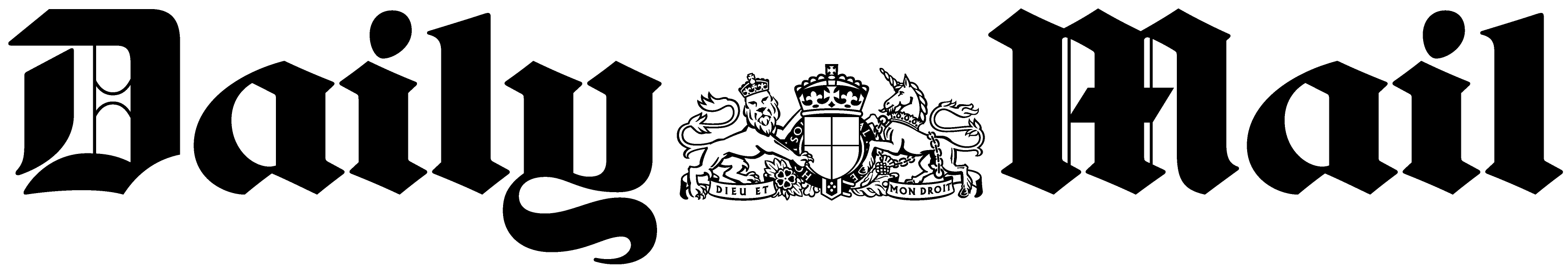 Logo Daily Mail en texte noir sur fond blanc.