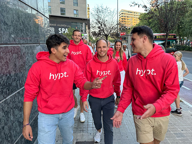 Das hypt Team unterwegs in Valencia.