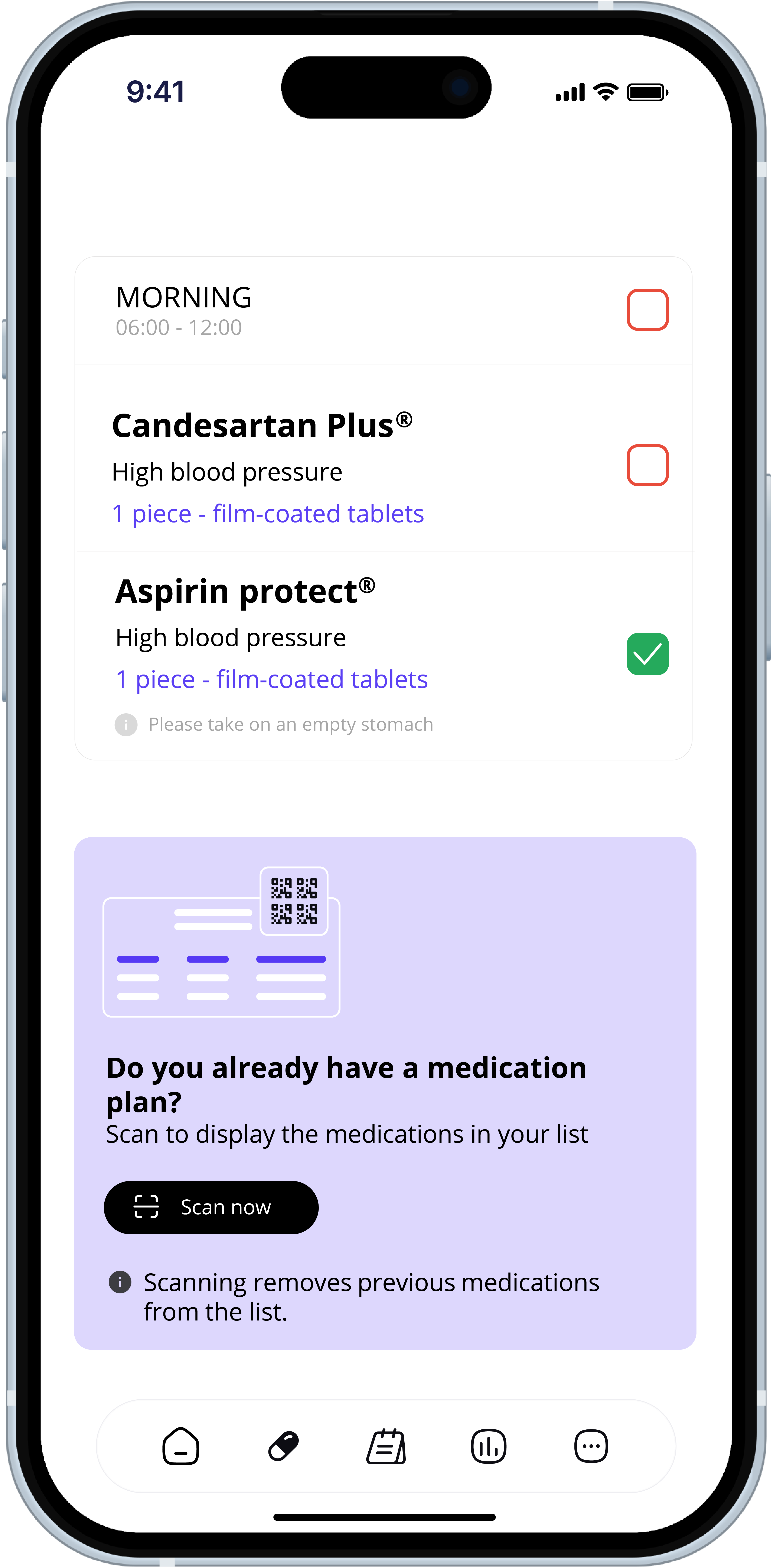 myoncare App – Erinnerungen