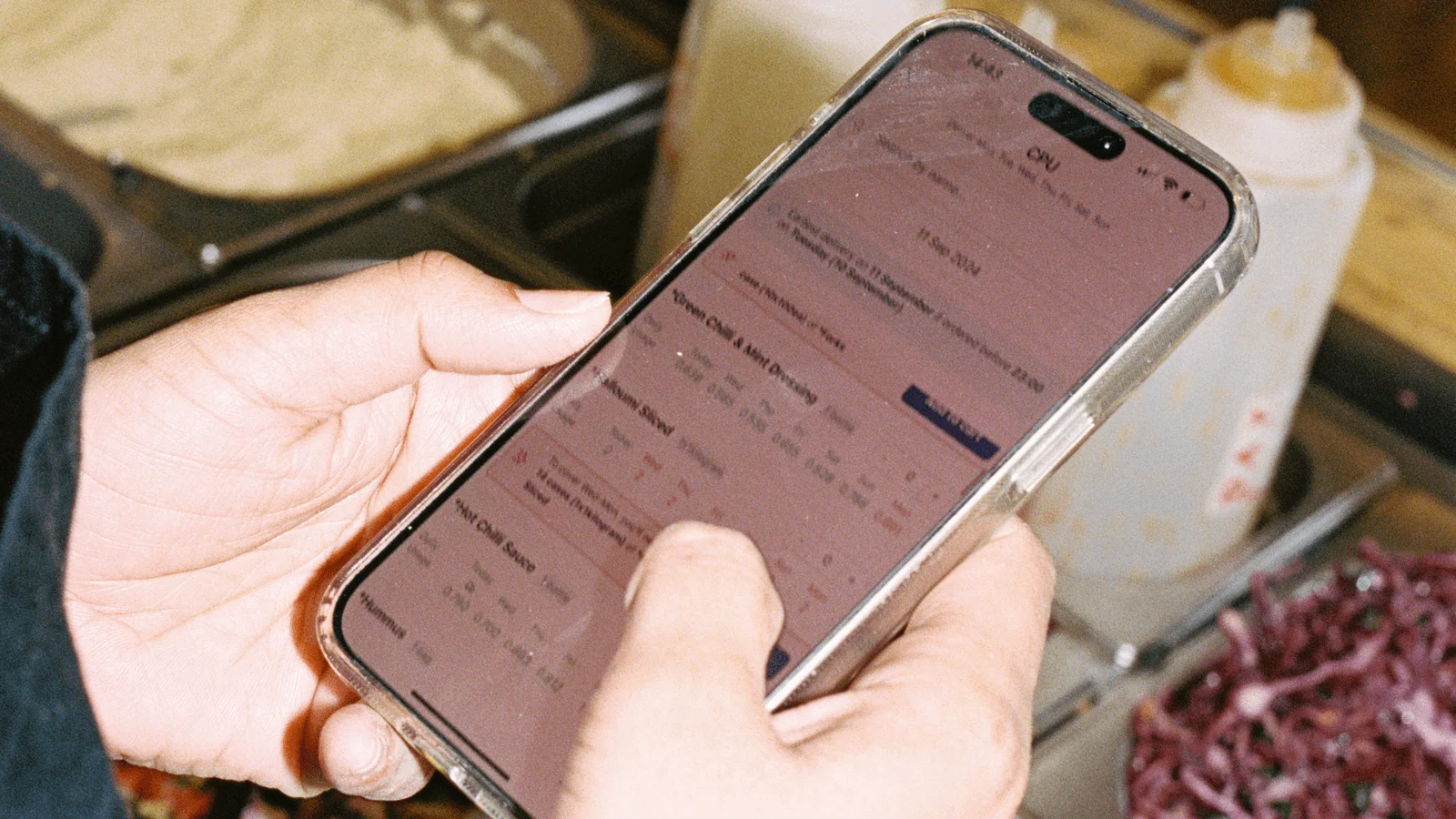 Restaurant operator using Nory's mobile app