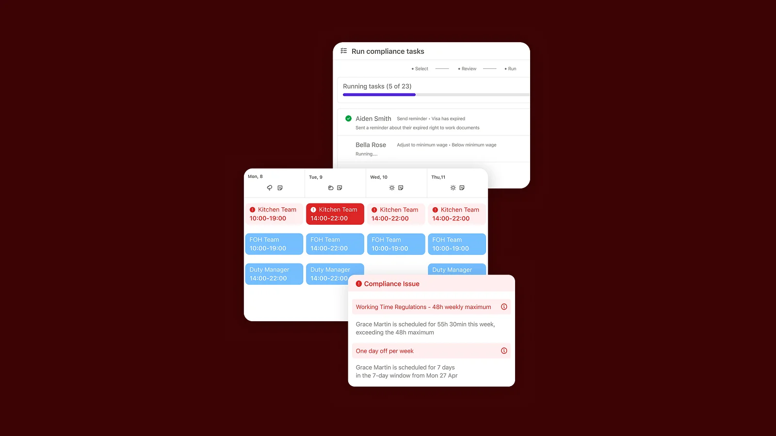 Nory agentic AI Compliance Assistant flagging issues