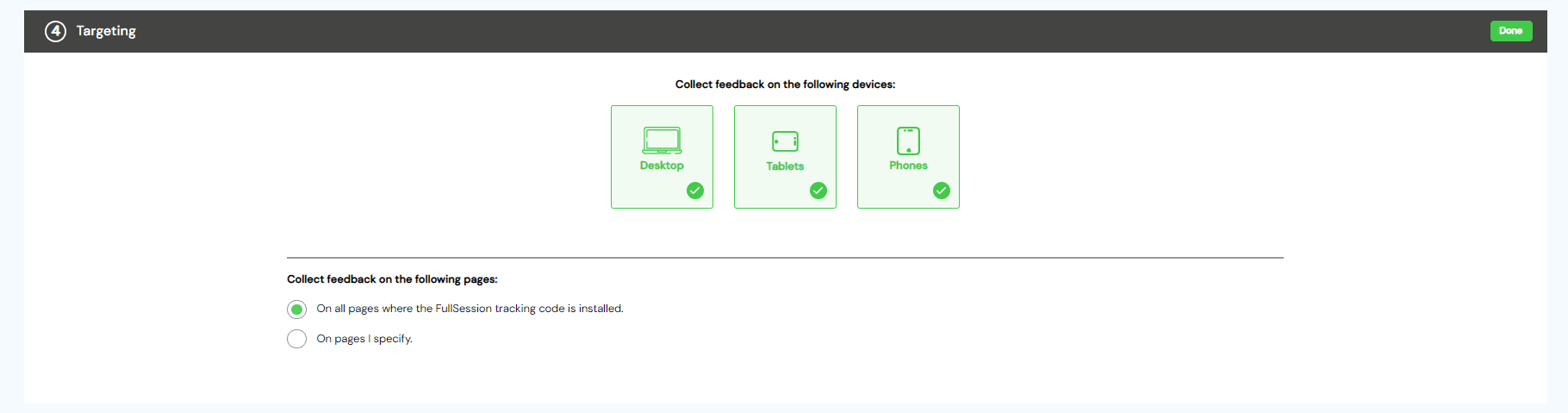 Create Feedback Widget
